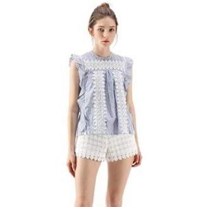 Chicwish blue stripe sleeveless top